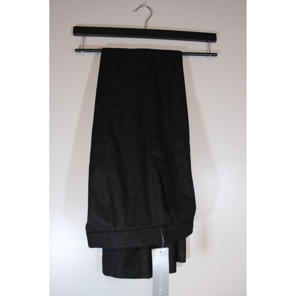 NWT Chaiken Low Waist Flare Trouser Black Dress Pant Size 0 MSRP $238